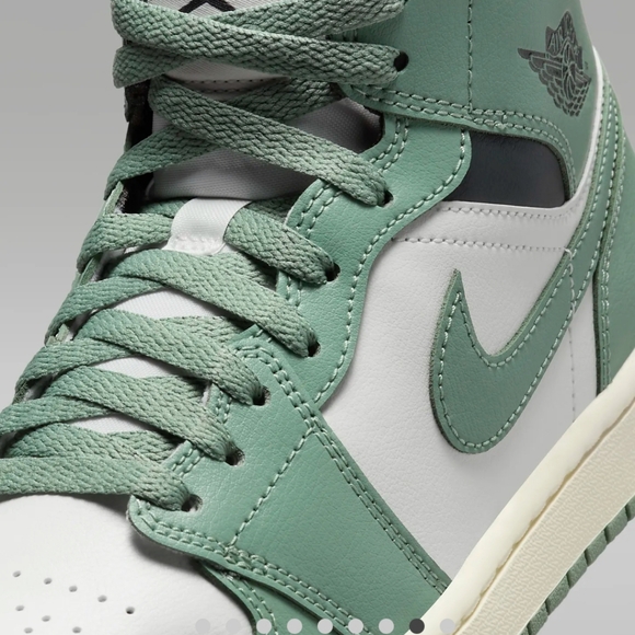 Air Jordan1 Mid green/white/gray - Picture 6 of 6